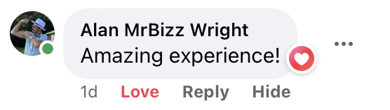 Alan MrBizz Wright testimonial